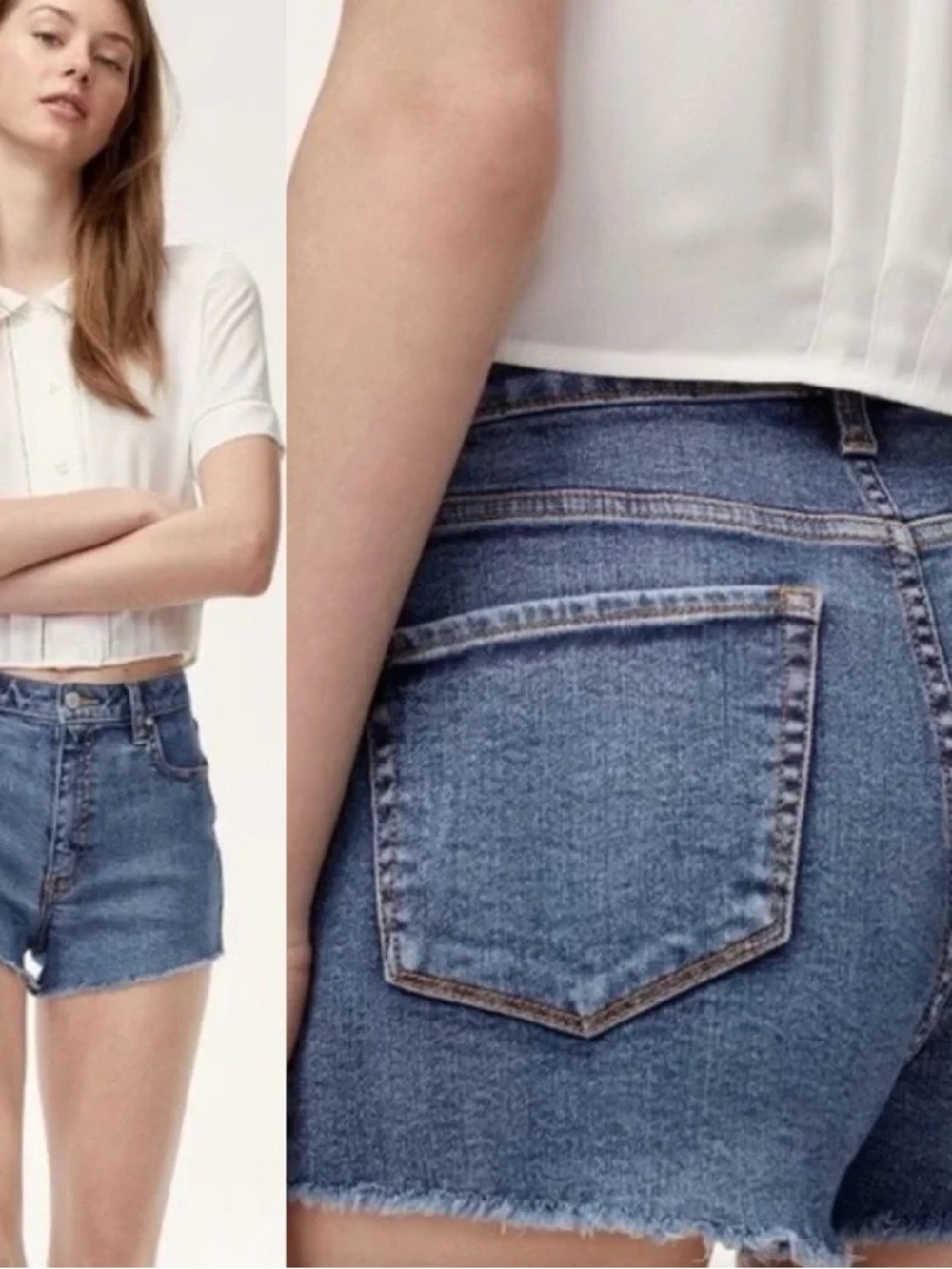 Aritzia’s Sunday Best Denim Cut-off Shorts